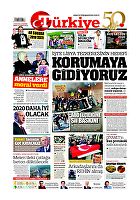 Türkiye Gazetesi e-gazete — 01 Ocak 2020