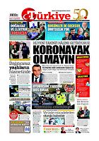 Türkiye Gazetesi e-gazete — 25 Mart 2020