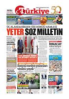 Türkiye Gazetesi e-gazete — 03 Temmuz 2020