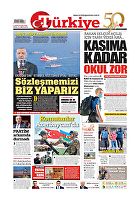 Türkiye Gazetesi e-gazete — 14 Ağustos 2020