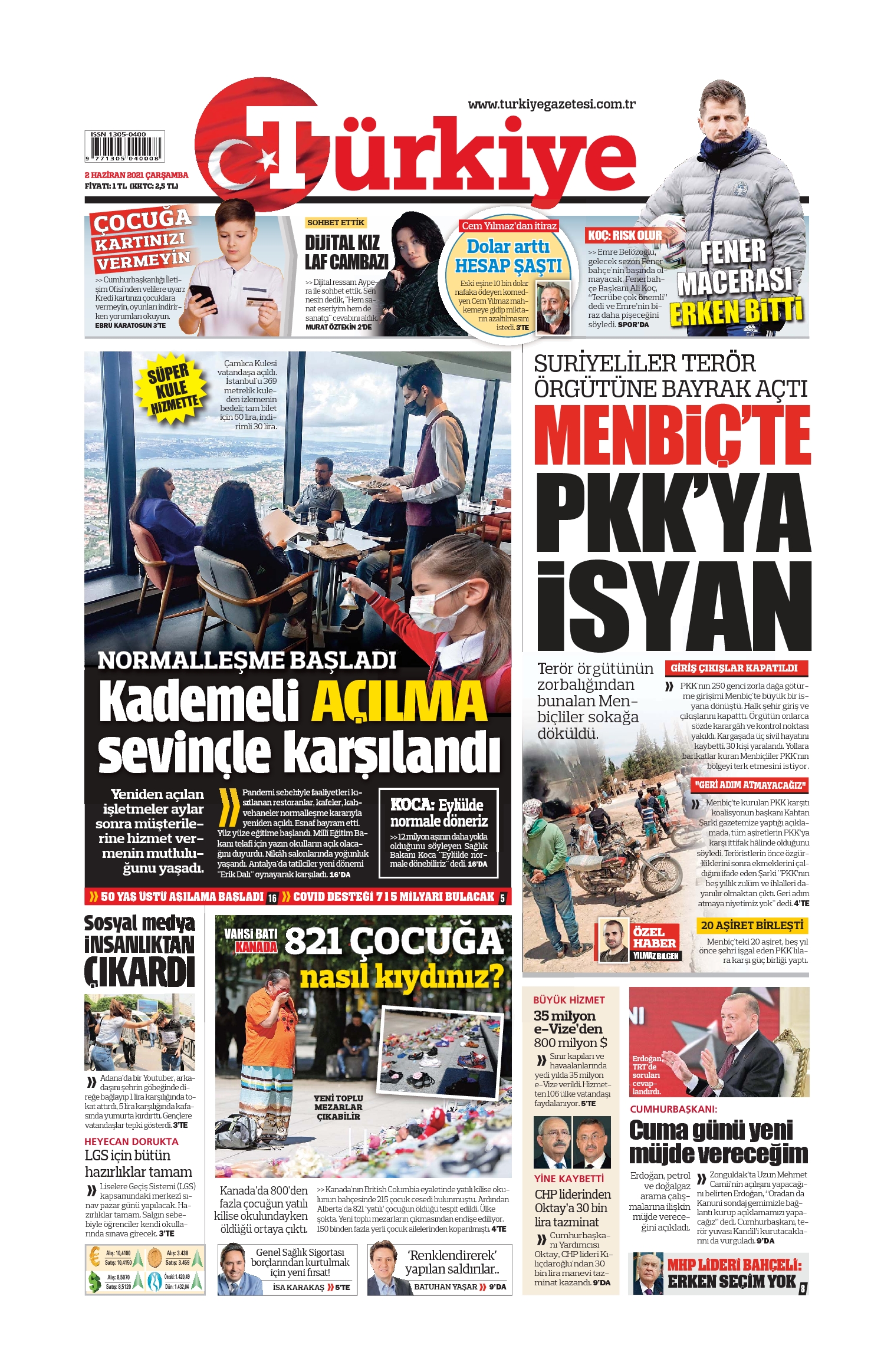 E-Gazete Ön Sayfa