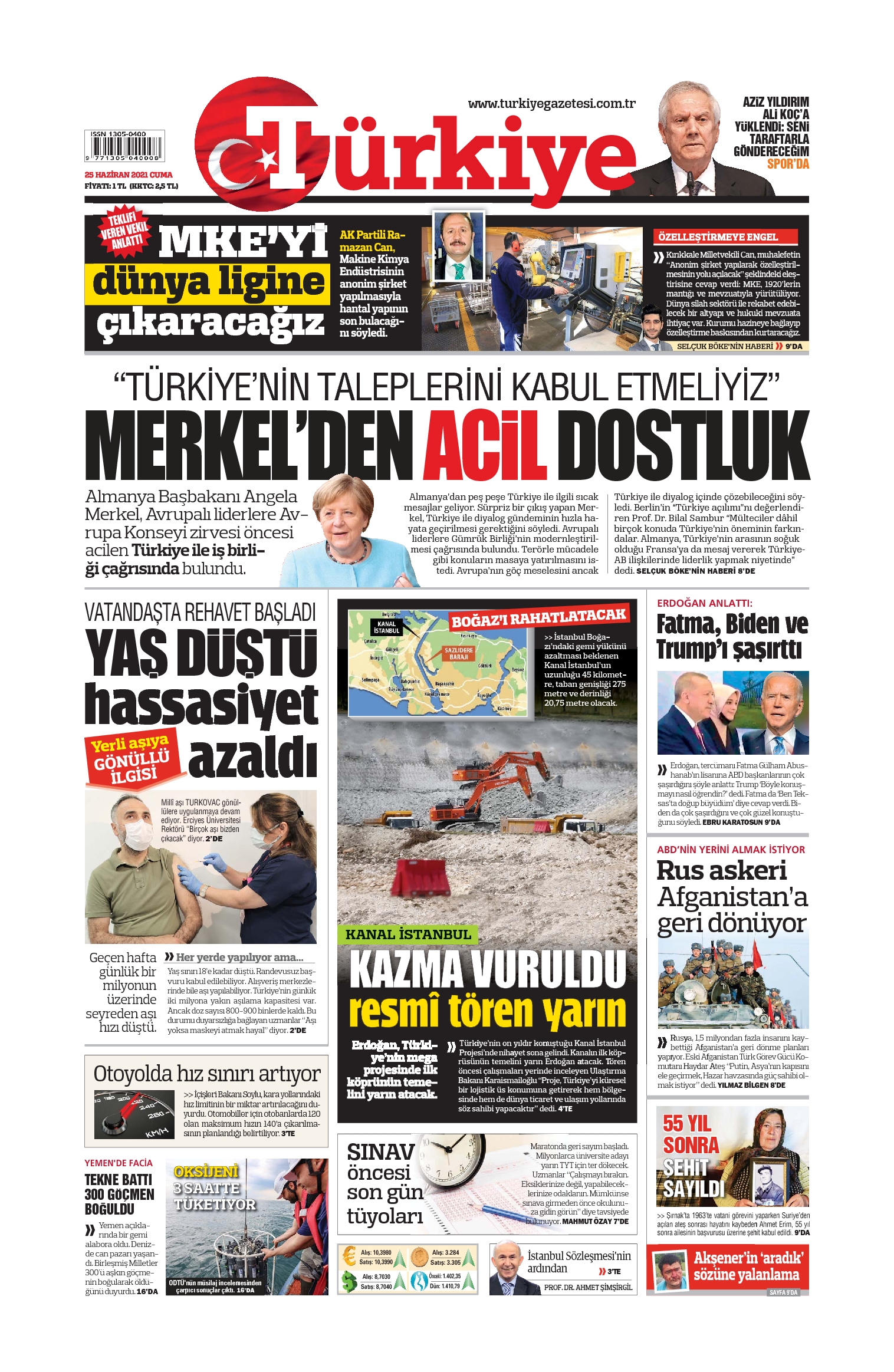 E-Gazete Ön Sayfa