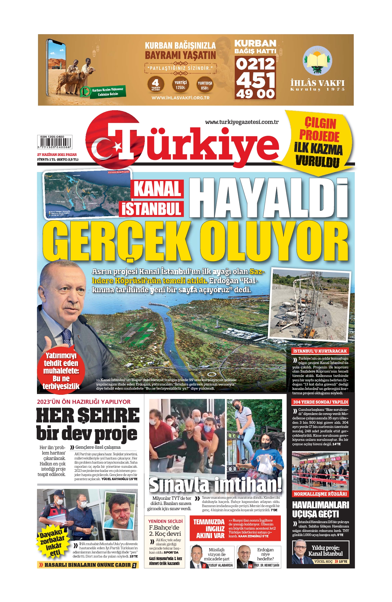E-Gazete Ön Sayfa