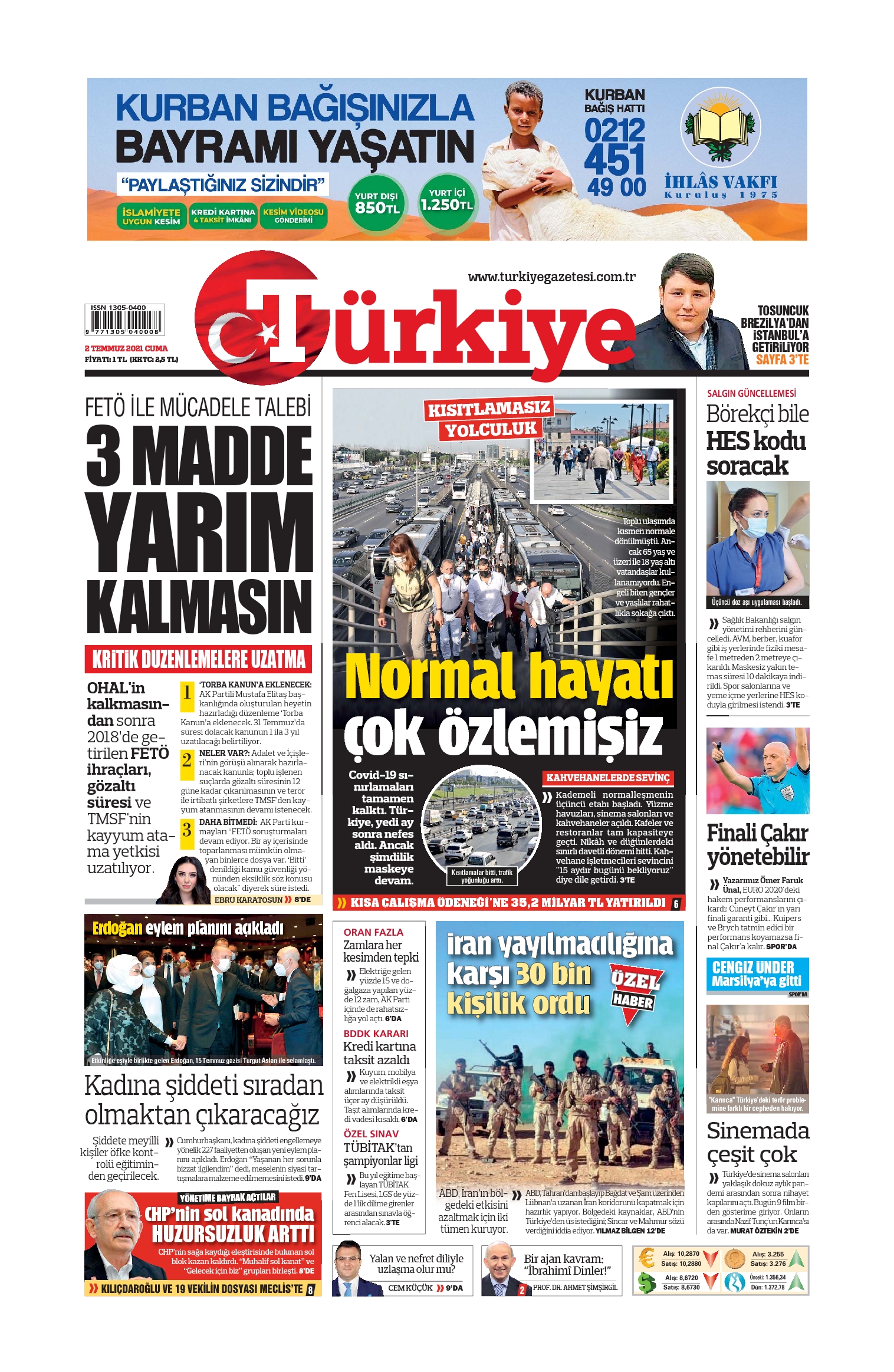 E-Gazete Ön Sayfa