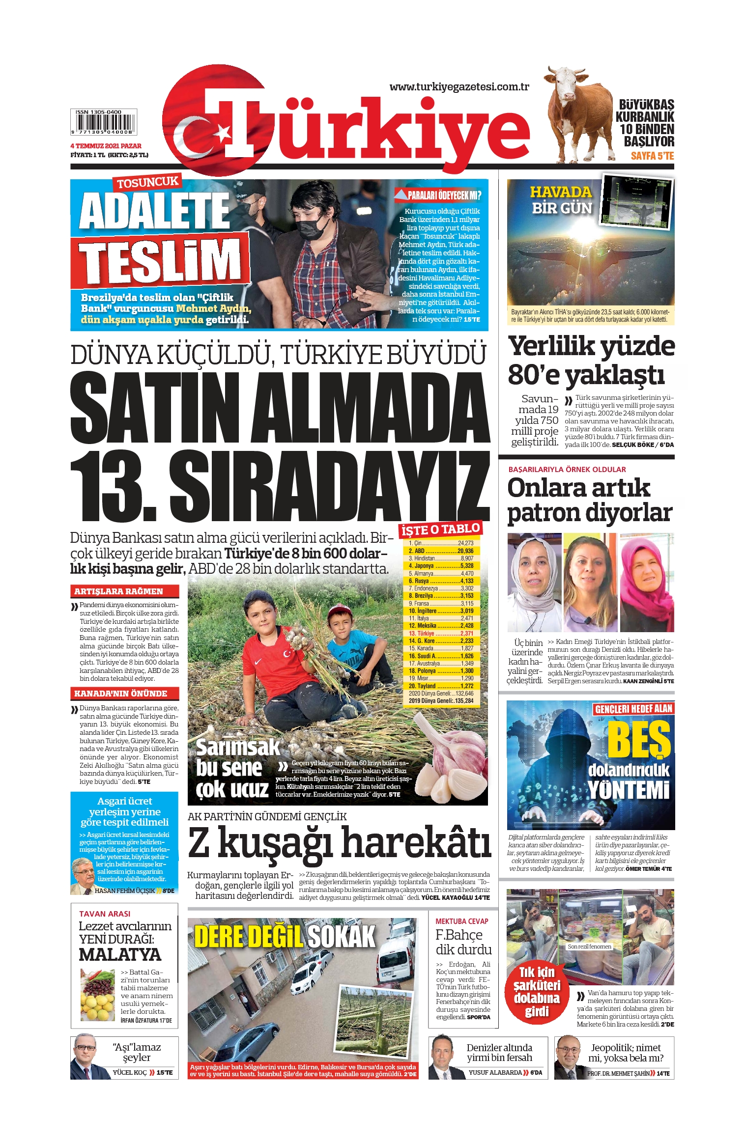 E-Gazete Ön Sayfa