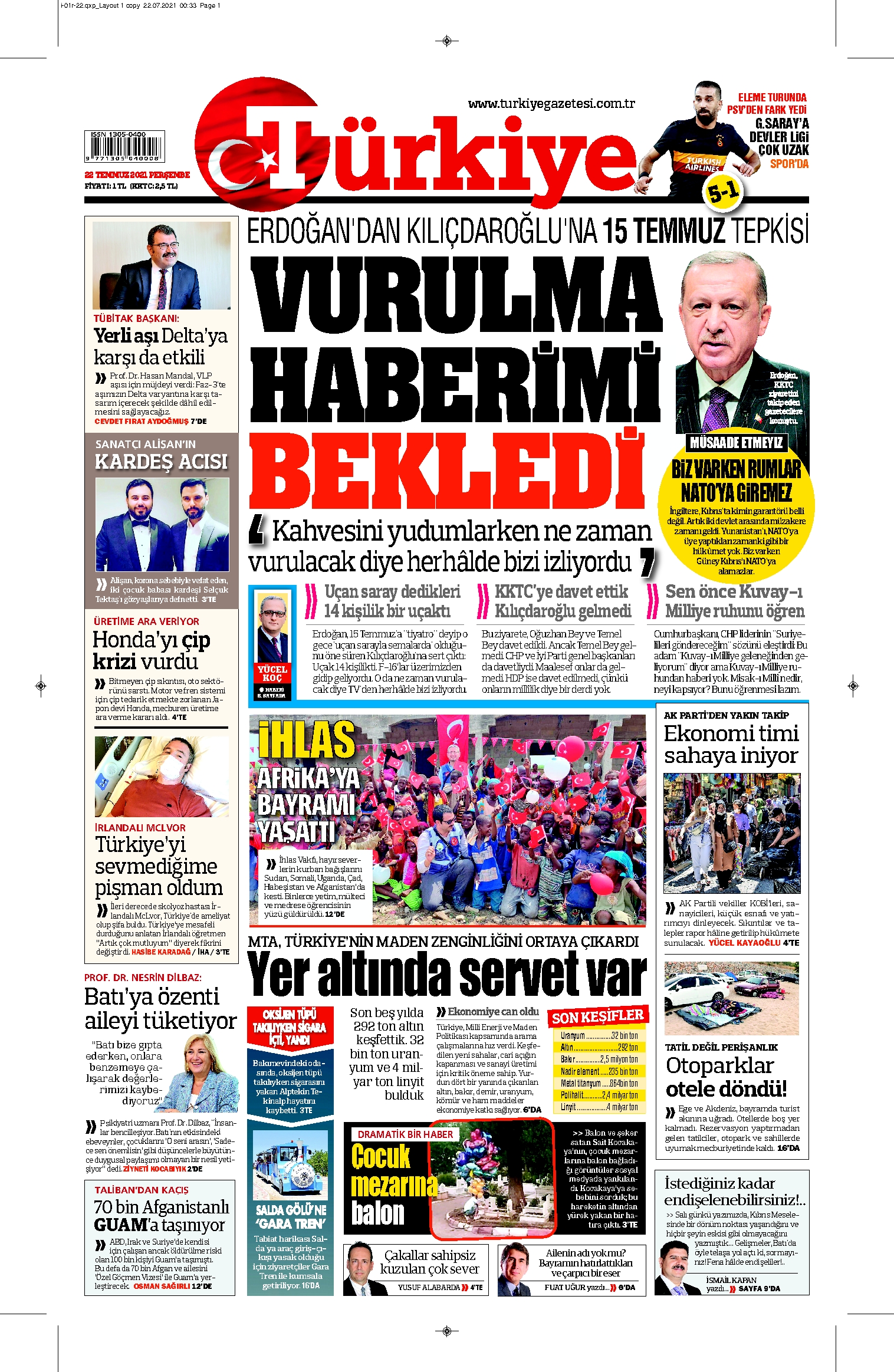 E-Gazete Ön Sayfa
