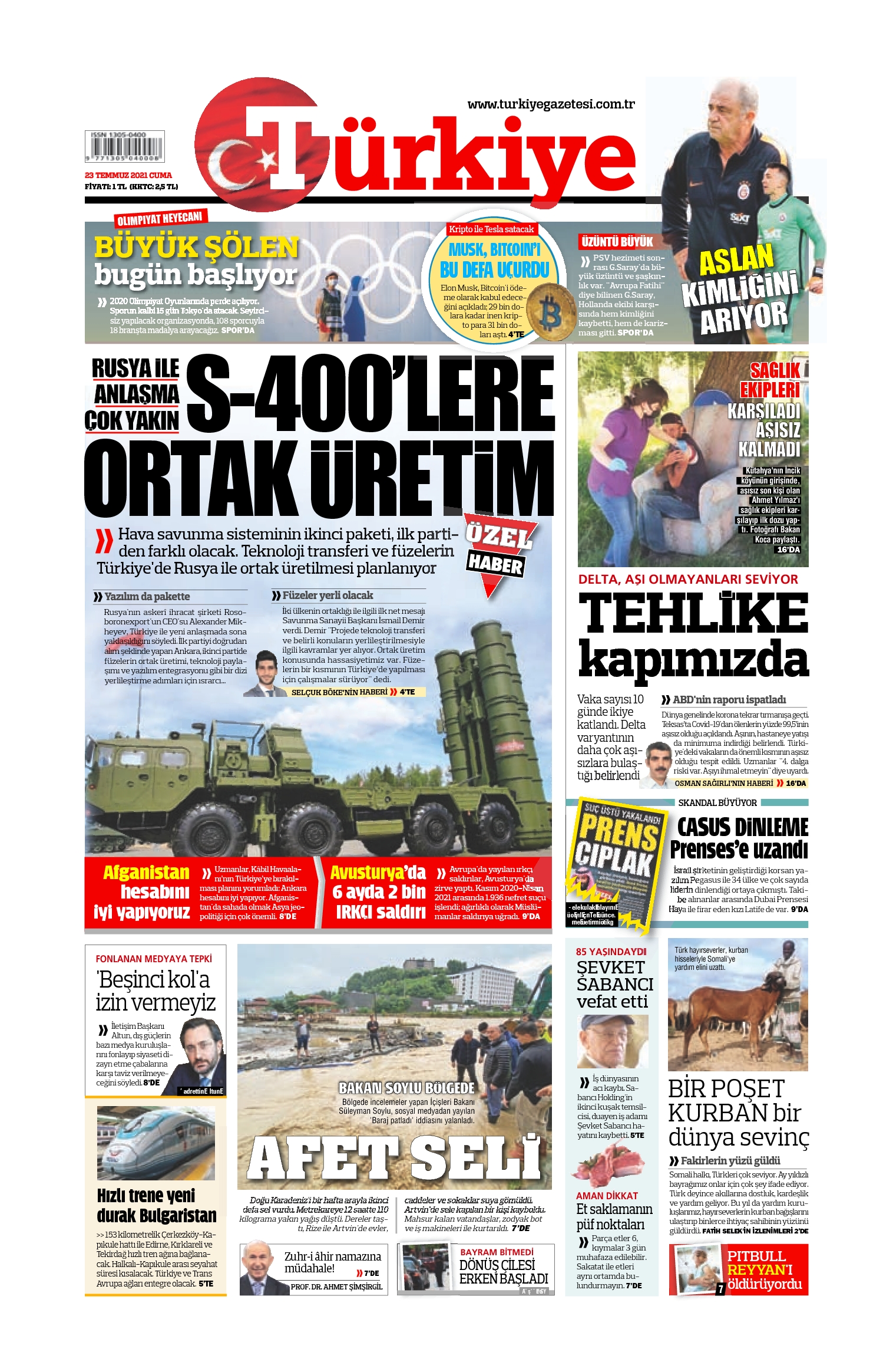 E-Gazete Ön Sayfa