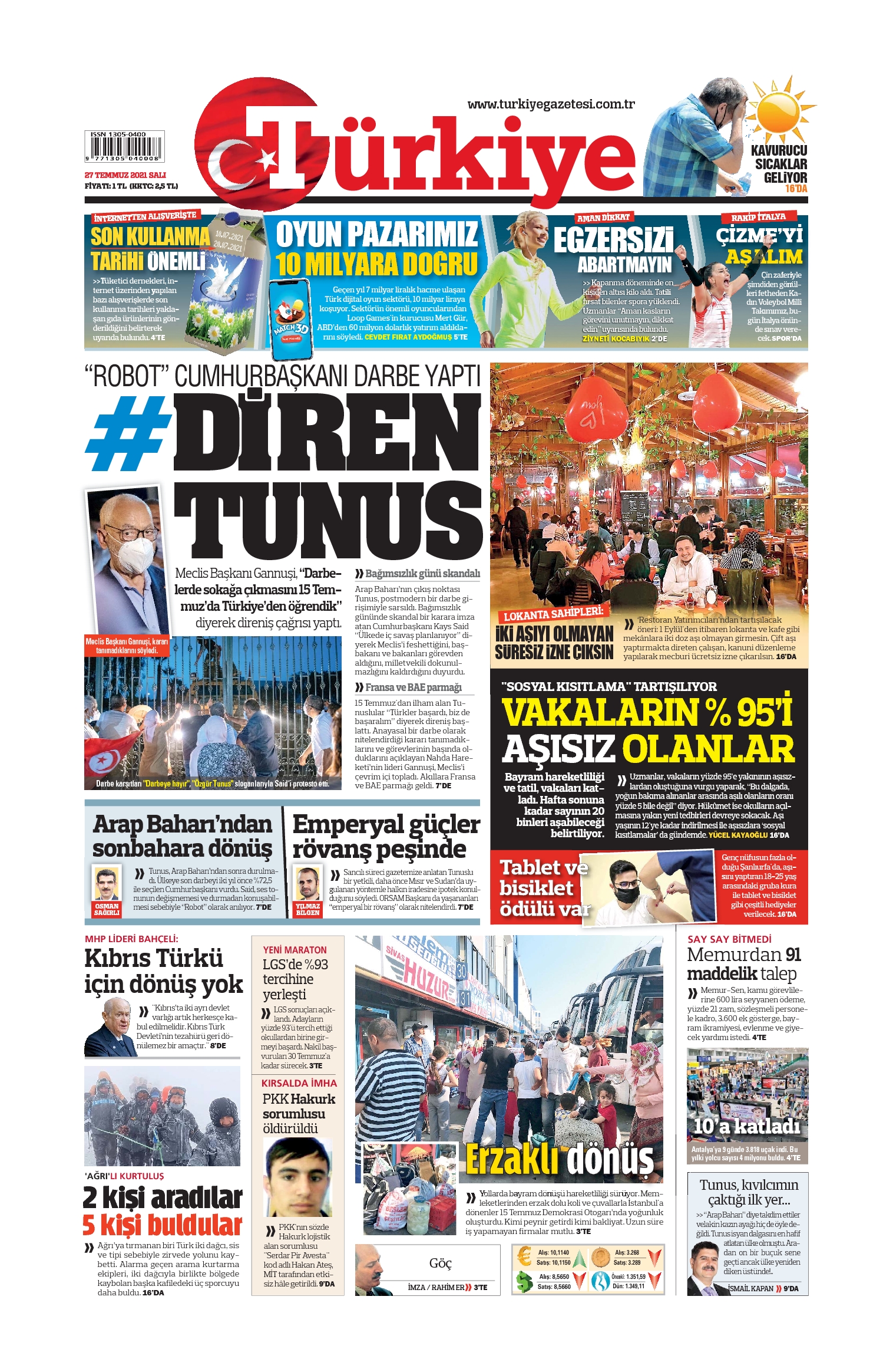 E-Gazete Ön Sayfa