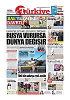 Türkiye Gazetesi e-gazete — 16 Şubat 2022