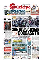 Türkiye Gazetesi e-gazete — 08 Nisan 2022