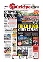Türkiye Gazetesi e-gazete — 16 Temmuz 2022