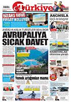 Türkiye Gazetesi e-gazete — 28 Ağustos 2022