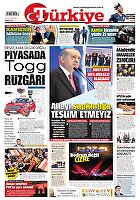 Türkiye Gazetesi e-gazete — 01 Kasım 2022