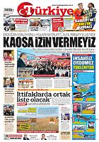 Türkiye Gazetesi e-gazete — 08 Ocak 2023