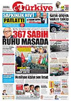 Türkiye Gazetesi e-gazete — 28 Ocak 2023