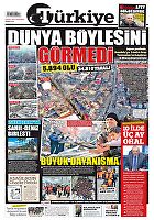 Türkiye Gazetesi e-gazete — 08 Şubat 2023