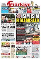 Türkiye Gazetesi e-gazete — 09 Haziran 2023