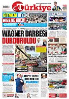 Türkiye Gazetesi e-gazete — 25 Haziran 2023