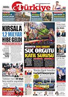 Türkiye Gazetesi e-gazete — 26 Haziran 2023