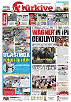 Türkiye Gazetesi e-gazete — 27 Haziran 2023