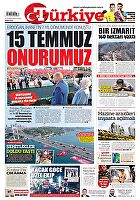 Türkiye Gazetesi e-gazete — 16 Temmuz 2023