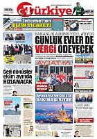 Türkiye Gazetesi e-gazete — 01 Ağustos 2023