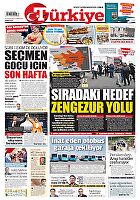 Türkiye Gazetesi e-gazete — 23 Eylül 2023