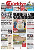 Türkiye Gazetesi e-gazete — 04 Mayıs 2024