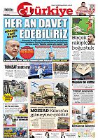 Türkiye Gazetesi e-gazete — 08 Temmuz 2024