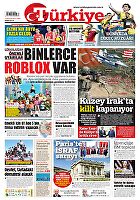 Türkiye Gazetesi e-gazete — 09 Ağustos 2024