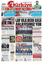 Türkiye Gazetesi e-gazete — 26 Ekim 2024