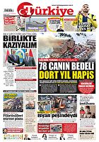 Türkiye Gazetesi e-gazete — 27 Ocak 2025