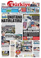 Türkiye Gazetesi e-gazete — 03 Mayıs 2025