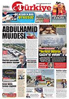 Türkiye Gazetesi e-gazete — 18 Mayıs 2025