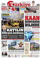 Türkiye Gazetesi e-gazete — 13 Haziran 2025