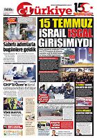 Türkiye Gazetesi e-gazete — 15 Temmuz 2025