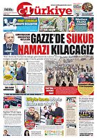 Türkiye Gazetesi e-gazete — 02 Ağustos 2025