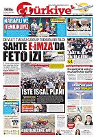 Türkiye Gazetesi e-gazete — 08 Ağustos 2025