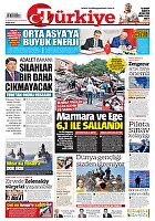 Türkiye Gazetesi e-gazete — 11 Ağustos 2025