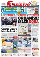 Türkiye Gazetesi e-gazete — 11 Eylül 2025