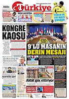 Türkiye Gazetesi e-gazete — 25 Eylül 2025