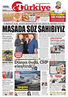 Türkiye Gazetesi e-gazete — 27 Eylül 2025