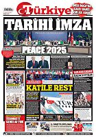 Türkiye Gazetesi e-gazete — 14 Ekim 2025