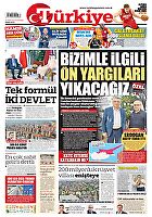 Türkiye Gazetesi e-gazete — 23 Ekim 2025