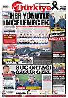 Türkiye Gazetesi e-gazete — 13 Kasım 2025