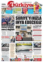 Türkiye Gazetesi e-gazete — 14 Şubat 2026