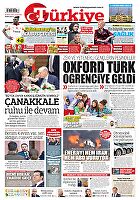 Türkiye Gazetesi e-gazete — 19 Mart 2026