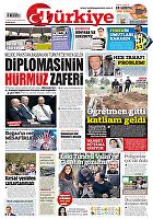 Türkiye Gazetesi e-gazete — 18 Nisan 2026