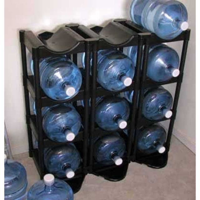 Diy water bottle storage 💖 3_tier_water_bottle_rack white Ga